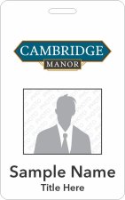 (image for) Cambridge Manor Photo ID Vertical badge