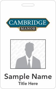 (image for) Cambridge Manor Photo ID Vertical badge