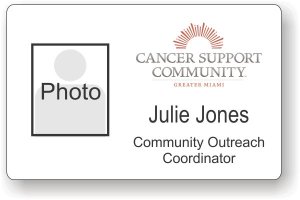 (image for) Cancer Support Community White Photo ID Badge