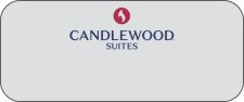 (image for) Candlewood Suites - Flame Logo Silver Standard Badge Round Corners Logo Only