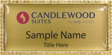 (image for) Candlewood Suites - Flame Logo | IHG Bling Gold badge