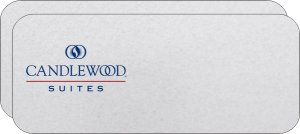 (image for) Candlewood Suites Left Logo Silver Badge 25 Pack- New Blue Red Logo