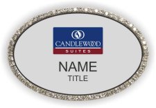 (image for) Candlewood Suites Silver Oval Bling Badge