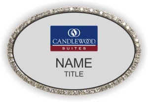 (image for) Candlewood Suites Silver Oval Bling Badge