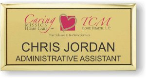 (image for) Caring Mission Home Care TCM Logo Gold Executive Badge