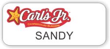 (image for) Carl's jr. White Badge