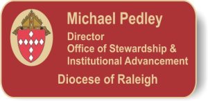(image for) Catholic Diocese of Raleigh Red Badge