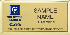 (image for) Coldwell Banker Pro West Executive Gold Badge - Gold Insert