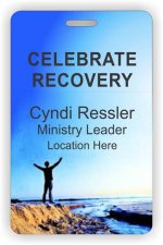 (image for) CELEBRATE RECOVERY Full Color - Round Corners badge