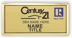 (image for) Century 21 Gold Executive Badge (bold text)