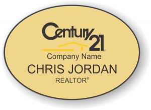 (image for) Century 21 Gold Oval Badge