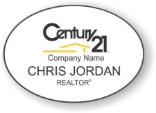 (image for) Century 21 White Oval Badge