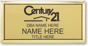 (image for) Century 21 Black Logo - Executive Gold Badge