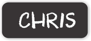 (image for) Round Corner Chalkboard Badge (Blank)