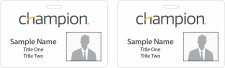 (image for) Champion Photo ID Horizontal Double Sided badge