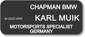 (image for) Chapman BMW Sublimated Badge (M Logo)