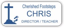 (image for) Cherished Footsteps White Badge