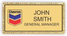 (image for) Chevron Gold Bling Badge