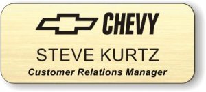 (image for) #GF - Chevrolet Gold Badge (Logo B)