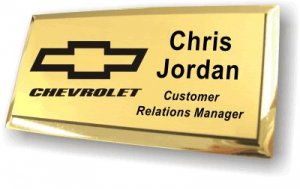 (image for) #FMBG - Chevrolet Gold Executive Metal Frame (Logo C)