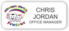 (image for) Children's Dental Funzone White Badge