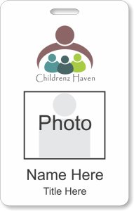 (image for) Childrenz Haven Photo ID Vertical Double Sided Badge