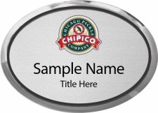 (image for) Chicago Pickle Company Oval Executive Silver Badge