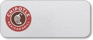 (image for) Chipotle Mexican Grill Silver Logo Only Badge
