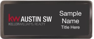 (image for) Keller Williams Austin SW Black Chrome badge