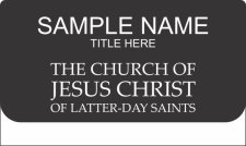 (image for) The Church of Jesus Christ of Latter-Day Saints Pocket Badge with Title - Updated Logo