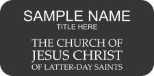 (image for) The Church of Jesus Christ of Latter-Day Saints Black Badge - Updated Logo