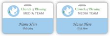 (image for) Church of Blessing ID Horizontal Badge - (Double Sided)
