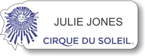 (image for) Cirque du Soleil White Shaped Badge