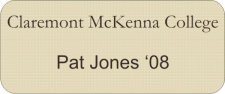 (image for) Claremont McKenna College Ivory Badge