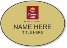 (image for) Clarion Inn Gold Oval Badge