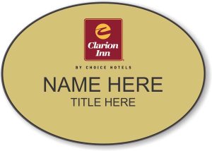 (image for) Clarion Inn Gold Oval Badge