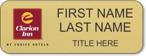 (image for) Clarion Inn Gold Badge (1.125 Height)