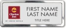 (image for) Clarion Inn Silver Prestige Badge with Polished Frame