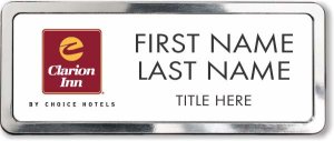 (image for) Clarion Inn White Prestige Badge with Polished Frame