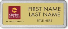 (image for) Clarion Inn & Suites Gold Prestige Badge with Pebbled Frame