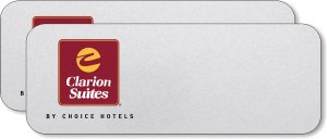 (image for) Clarion Suites Logo Only Silver Badge - Pack of 25 (1.125 Height)