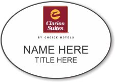 (image for) Clarion Suites White Oval Badge