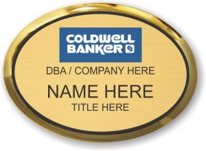 (image for) Coldwell Banker Executive Oval Gold Badge