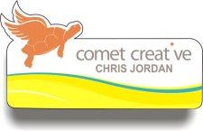 (image for) Comet Creative Shaped White Badge