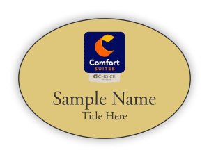 (image for) Comfort Suites Orange Purple Logo Oval Gold badge
