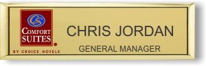 (image for) Comfort Suites Small Executive Gold Badge Badge