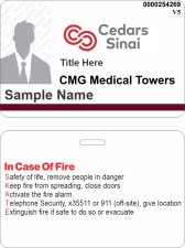 (image for) Corday Medical Group ID Horizontal Double Sided Badge
