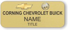 (image for) (CORNING FORD) CORNING CHEVROLET BUICK Gold Badge