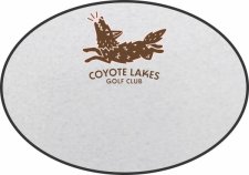 (image for) Coyote Lakes Golf Club Oval Silver badge