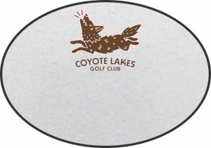 (image for) Coyote Lakes Golf Club Oval Silver badge